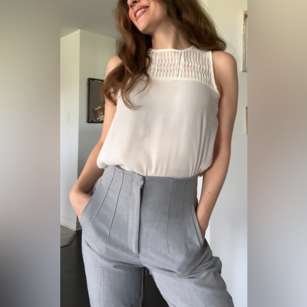 Banana republic Elegant White Sleeveless Top - Picture 7 of 8